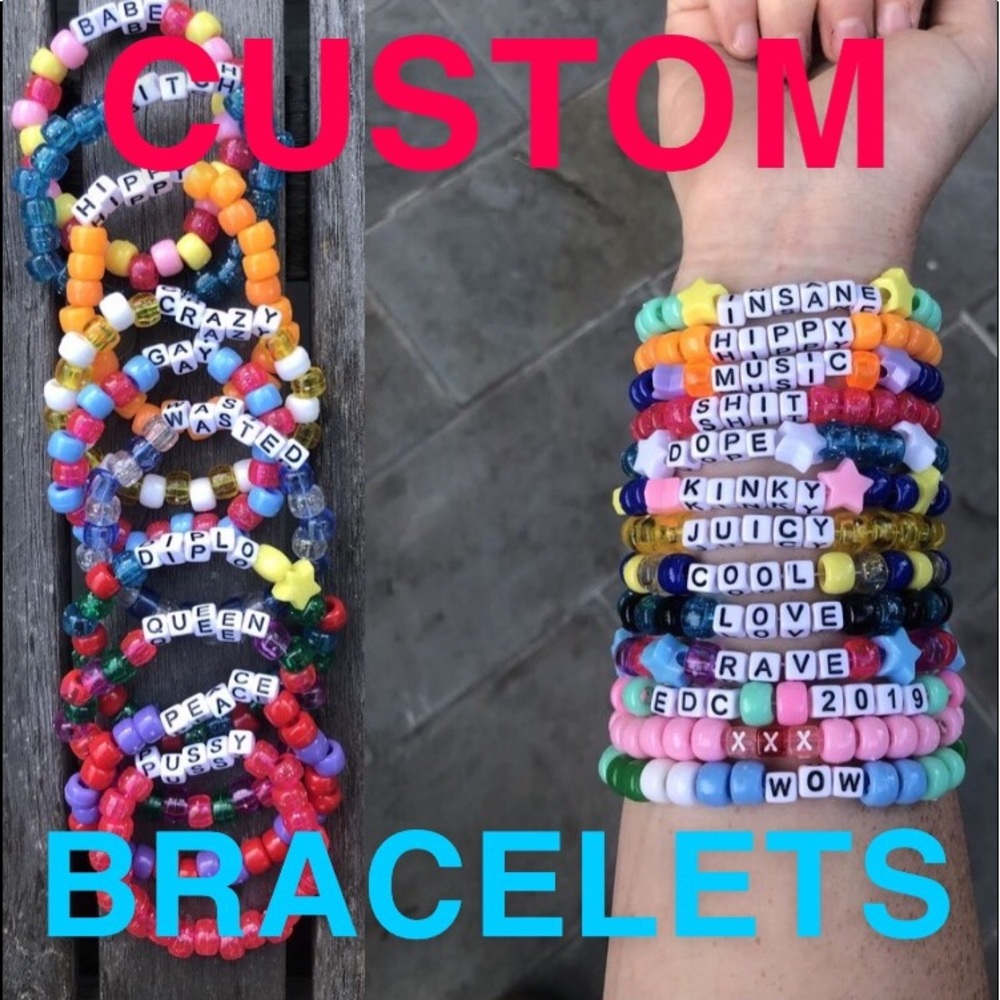 CUSTOM KANDI BRACELETS🌸🌸🌸